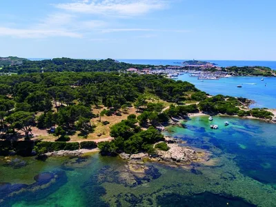 Île des Embiez aerial view